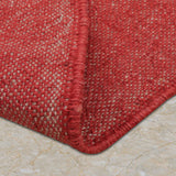 Desert Totem – Hand Woven Jute Rug in Red/Beige