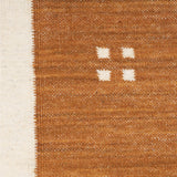 Sunseed – Hand Woven Cotton Rug in Mustard Yellow/White