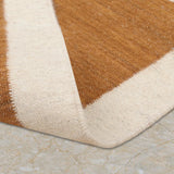 Sunseed – Hand Woven Cotton Rug in Mustard Yellow/White