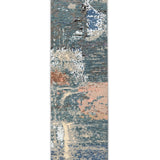 Tidebreak – Hand Knotted Wool Rug in Teal Blue/Cream