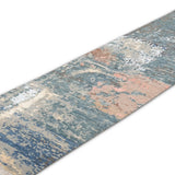 Tidebreak – Hand Knotted Wool Rug in Teal Blue/Cream