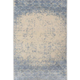 Quiet Horizon – Hand Knotted Wool Rug in Greyish Blue/Beige