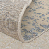 Quiet Horizon – Hand Knotted Wool Rug in Greyish Blue/Beige