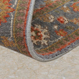 Gul-e-Khaak – Hand Knotted Wool Rug in Grey/Burnt Orange