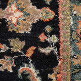 Siyah Bagh – Hand Knotted Wool Rug in Black/Grey