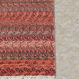Ember Chevron – Hand Knotted Wool Rug in Burnt Orange/Cream