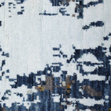 Coastal Strata – Hand Knotted Wool Rug in Blue/Tan Brown