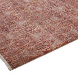 Terracotta Tessera – Hand Knotted Wool Rug in Rust/Ivory