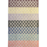 Pastel Lattice – Hand Woven Cotton Rug in Cream