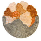 Petal Basin – Hand Tufted Wool Rug in Orange/Peach