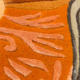 Petal Basin – Hand Tufted Wool Rug in Orange/Peach