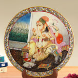 Ganpati' - Lord Ganesha - Decorative Plate in Marble