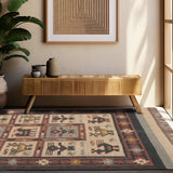 Tayoor - Hand Woven Jute Rug In Beige/Black