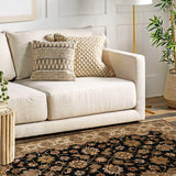 Firouz - Hand Tufted Wool Rug In Navy Blue/Mushroom