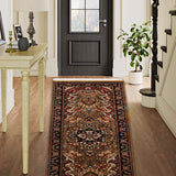 Marvora - Hand Knotted Wool Rug in Rust/Brown