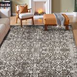 Avarin - Hand Knotted Wool Rug in Grey/White