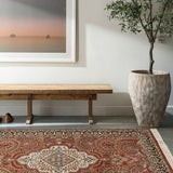 Viraat - Hand Knotted Wool Rug In Rust/Ivory
