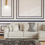 Azura - Hand Knotted Wool Rug In Navy Blue/Gray