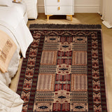 Yasmeen - Hand Knotted Wool Rug in Beige/Maroon