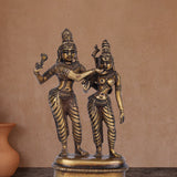 Shiv-Parvati Abhay - Sculpture in Brass