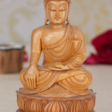 Meditating Buddha - Sculpture in Wood