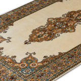 Mehereen - Hand Knotted Silk Rug In Cream/Orange