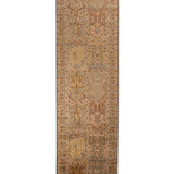Zariya - Hand Knotted Silk Rug In Navy Blue/Mushroom