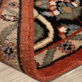 Viraat - Hand Knotted Wool Rug In Rust/Ivory