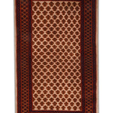 Ravella - Hand Knotted Wool Rug In Beige/Brick Red