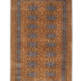 Leila - Hand Knotted wool Copper Brown/Blue Grey