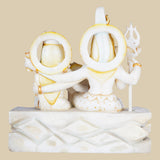 Lord Shiva’s Family - Sculpture in Marble