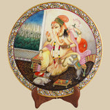 Ganpati' - Lord Ganesha - Decorative Plate in Marble