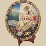 Ganpati' - Lord Ganesha - Decorative Plate in Marble