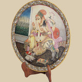 Ganpati' - Lord Ganesha - Decorative Plate in Marble