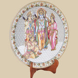 Ram Sita Darbar - Decorative Plate in Marble