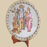 Ram Sita Darbar - Decorative Plate in Marble