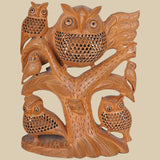 Night Bird' - Carved Owl - Sculpture in Wood