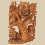 Night Bird' - Carved Owl - Sculpture in Wood
