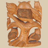Night Bird' - Carved Owl - Sculpture in Wood