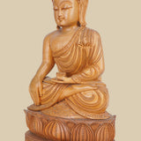Meditating Buddha - Sculpture in Wood