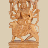 Goddess Durga - Sculpture in Wood