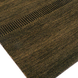 Tantrika - Hand Knotted Wool Rug In Black/Beige