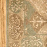 Zarafshan - Hand Knotted Wool Rug In Grey/Blue