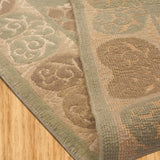 Zarafshan - Hand Knotted Wool Rug In Grey/Blue