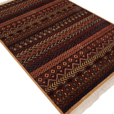 Tarkash - Hand Knotted Wool Rug In Maroon