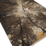 Tarangini - Hand Knotted Wool Rug In Dark Grey/Ivory