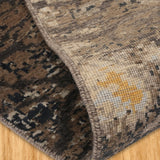 Tarangini - Hand Knotted Wool Rug In Dark Grey/Ivory