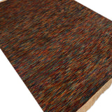 Rangoli - Hand Knotted Wool Rug In Turquoise Blue/Red