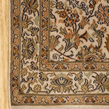 Gulshaan - Hand Knotted Silk Rug In Cream/ Mushroom