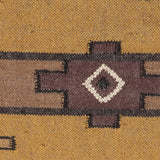 Asfar - Hand Woven Jute Rug In Brown/Mustard